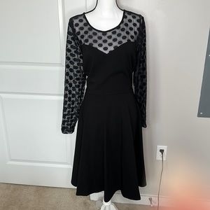 Love By Design Black Fit and Flare Dress